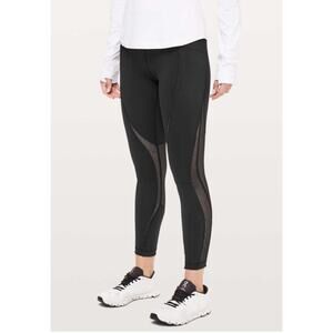 Lululemon Run Smoothly 7/8 Tight | Black | Size 4